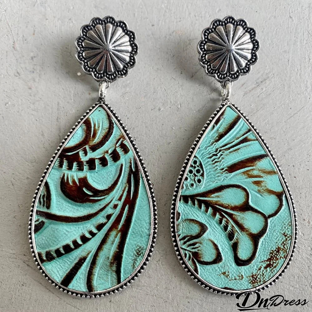 Alloy Teardrop Earrings