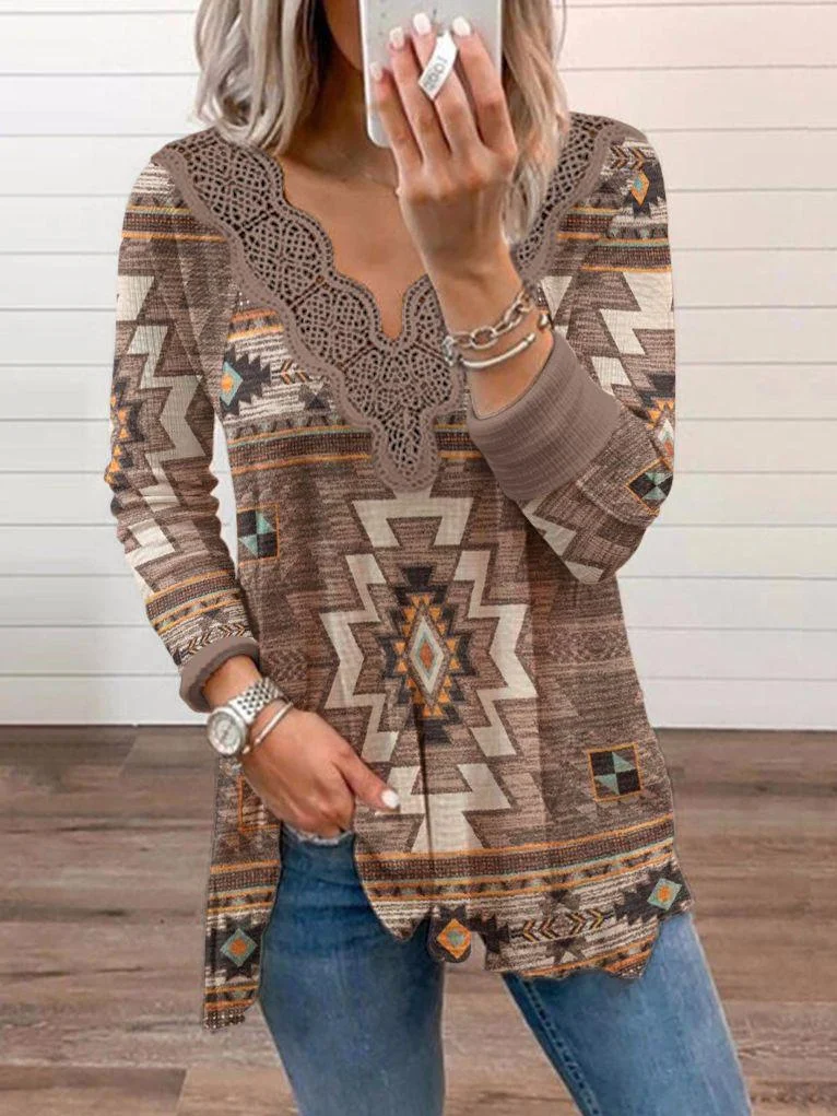 Western-inspired prints are stylish and casual