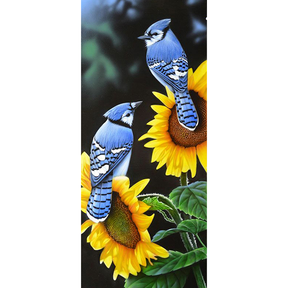 

35*80CM - Round Drill Diamond Painting - Flower Bird (Big Size), 501 Original