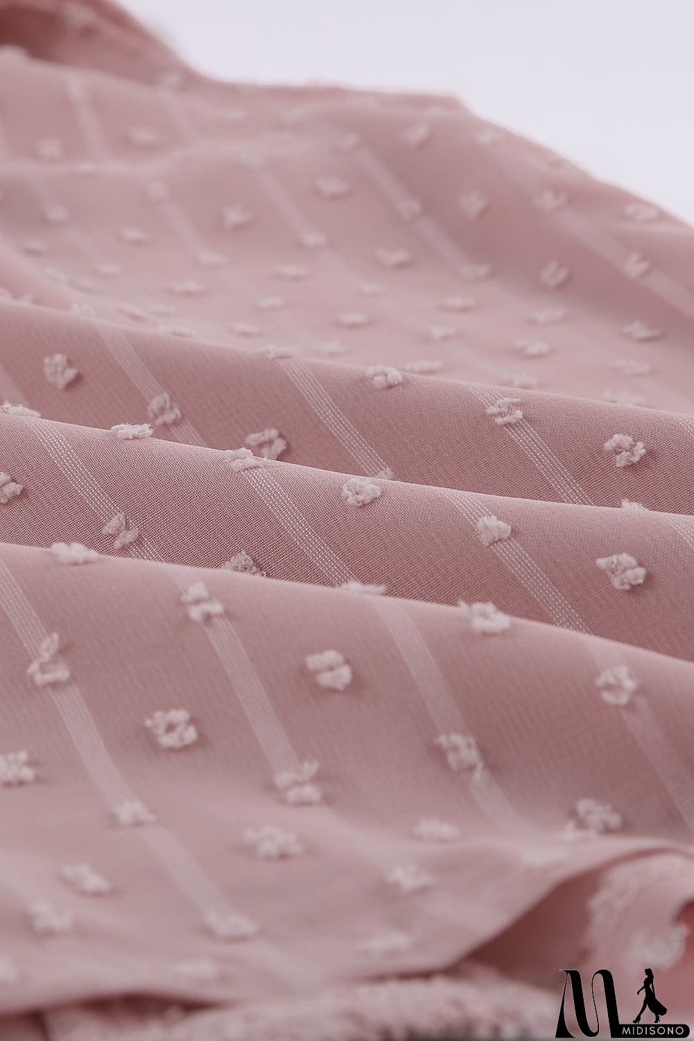 MidiSono - Crochet V Neck Textured Tank Top