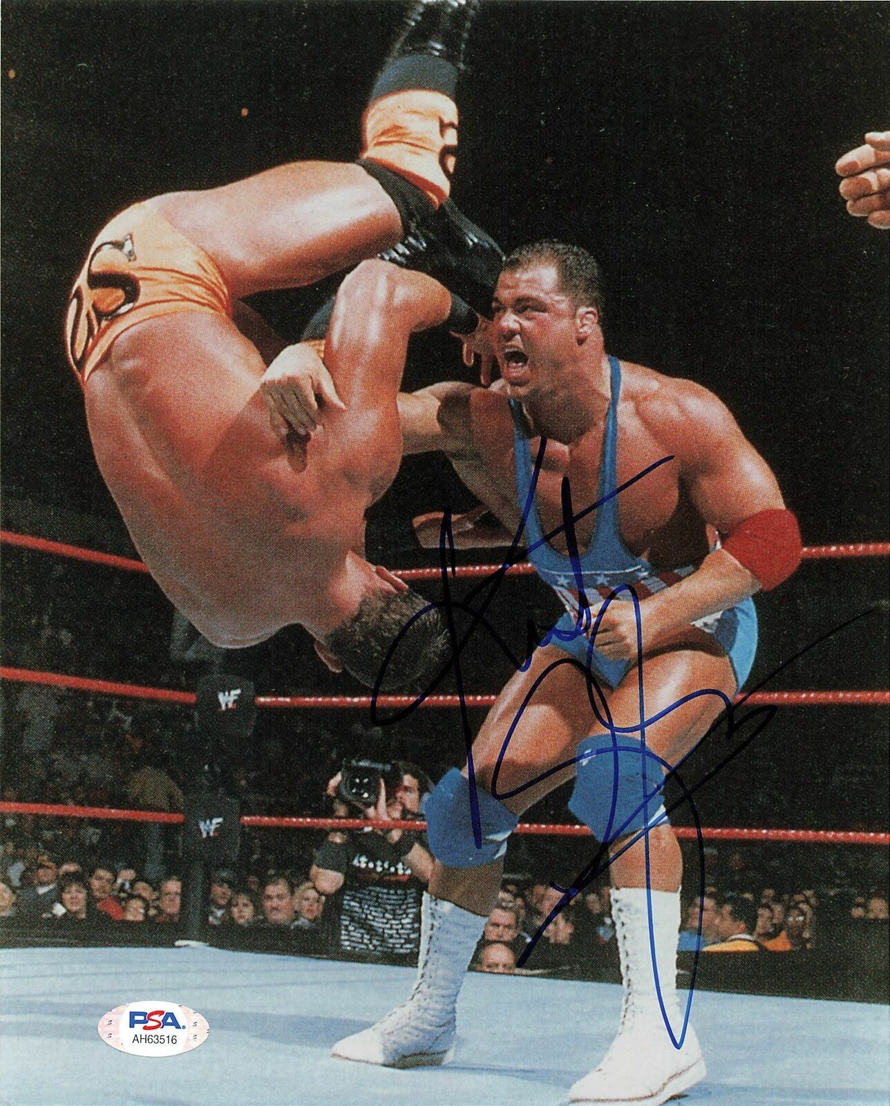 Kurt Angle signed 8x10 Photo Poster painting PSA/DNA COA WWE Autographed Wrestling