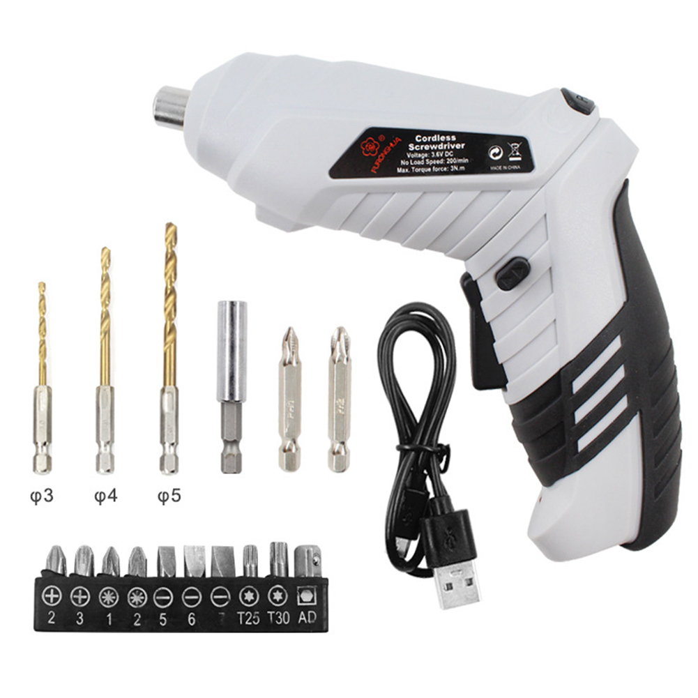 

Cordless USB Charging Mini Electric Screwdriver 3.6V Rechargeable Drill, 501 Original