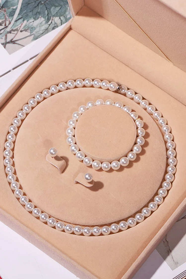 Wedding Pearl Beaded Chain Choker Necklace 2024 - Xpluswear