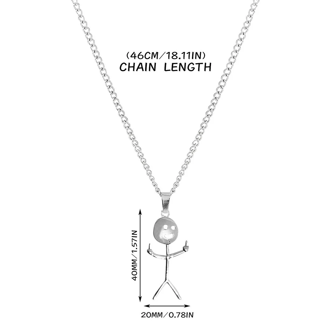 Unisex Funny Doodle Necklace