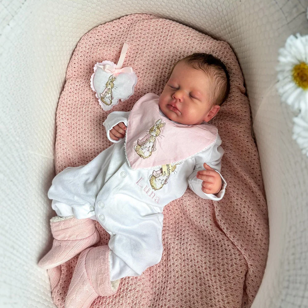 [🔊Heartbeat Sound and Coos] 20" Handmade Lifelike Reborn Newborn Baby Sleeping Girl Named Arlene Just Like A Real Baby -Creativegiftss® - [product_tag] RSAJ-Creativegiftss®