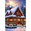 Diamond Painting-DIY Full Round Drill Snow House(60*40 CM)