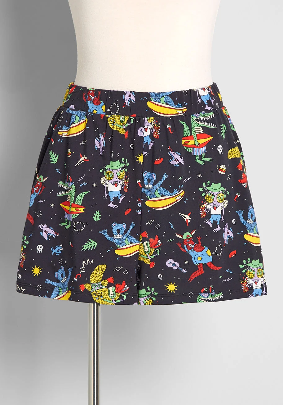 Intergalactic Party Animal Shorts