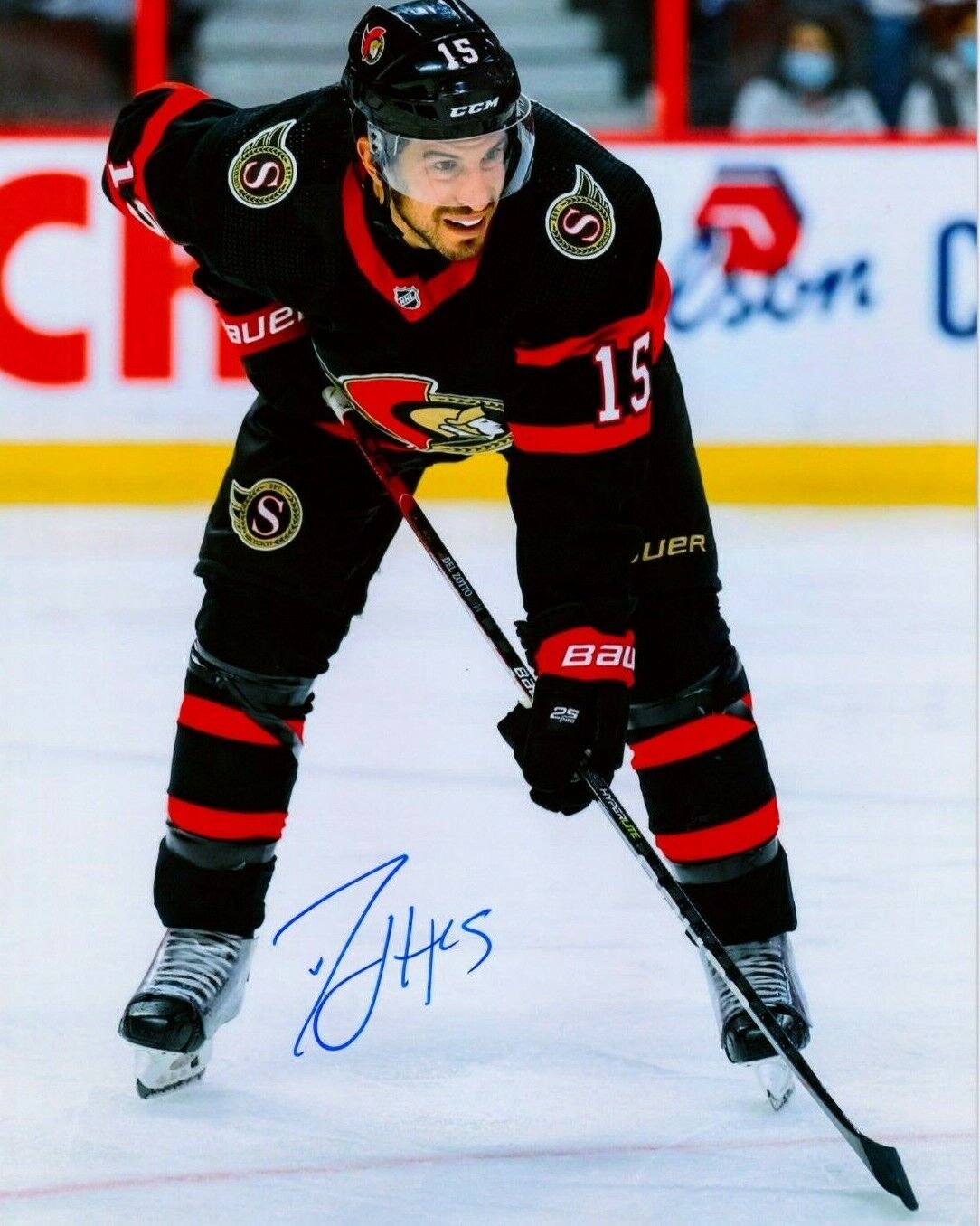 MICHAEL DEL ZOTTO autographed SIGNED OTTAWA SENATORS 8X10 Photo Poster painting