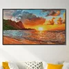 Sunset At Sea-16CT Stamped Cross Stitch Egyptian Cotton 55*36cm/21.65*14.17in