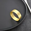 Simple Matte Golden Circle Catering Napkin Ring