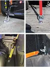 4Pcs 3/8 Heavy Duty D Rings Tie Down Anchors 2400LBS Rivet Clip Retaining Ring