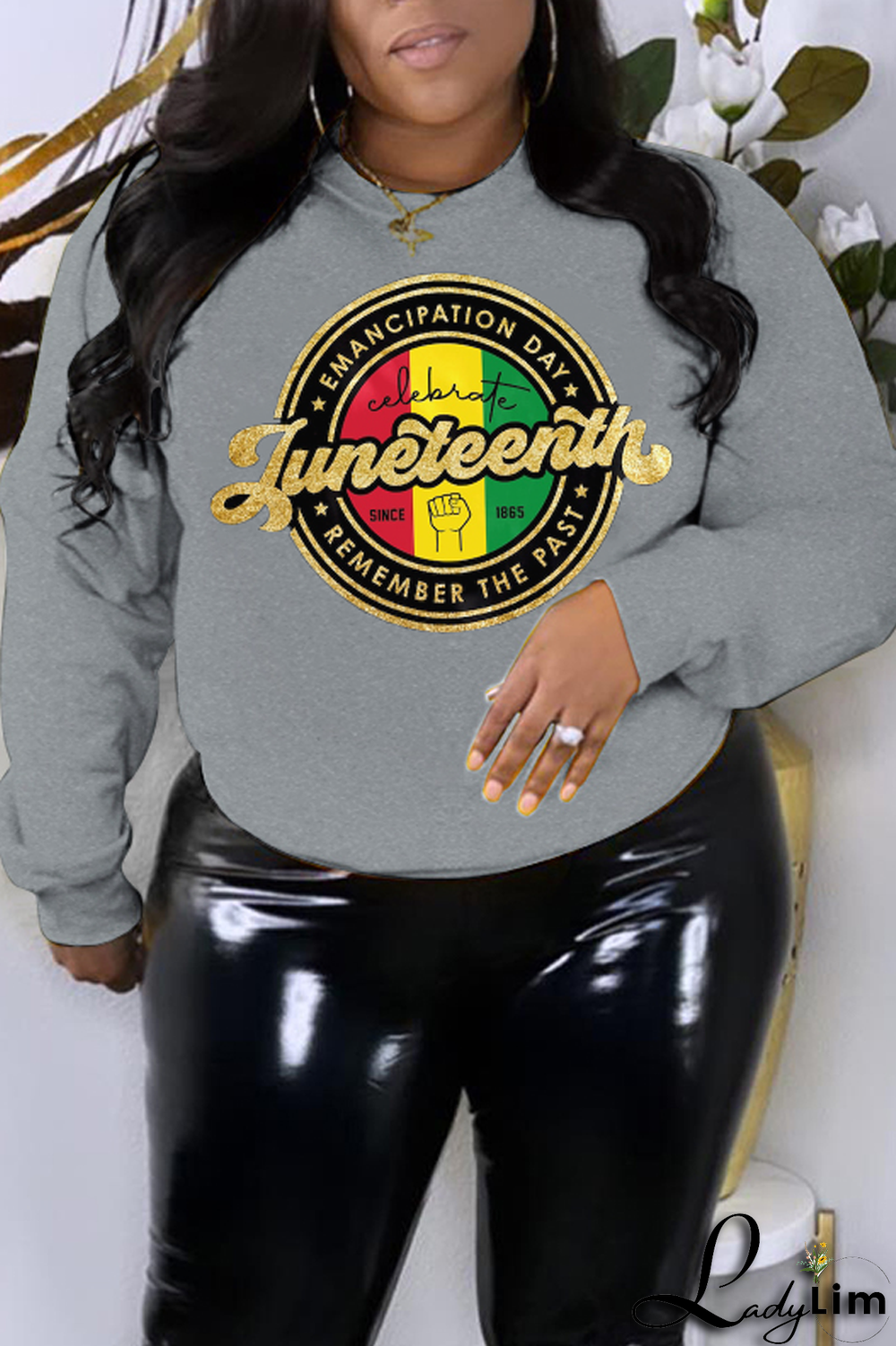 Black Casual Daily Print Patchwork O Neck Tops