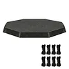 Round Sun Protection Canopy Tear  Weather  Outdoor Protector Multi Purpose Full Coverage Sunshade for Backyard Garden Lawn Patio Use