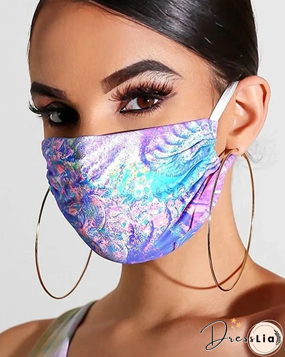 Colorblock Breathable Mouth Mask Washable And Reusable