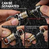 2025 New Titanium Inlay Copper Titanium Alloy Quick Release Keychain Rotatable Heavy Duty Keychain