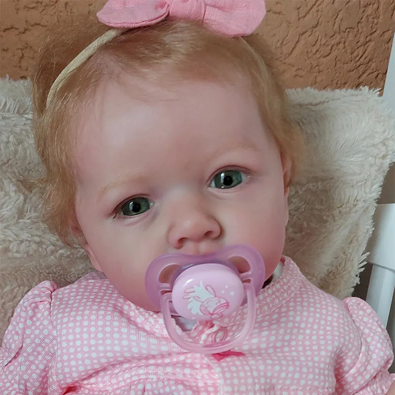 12'' Look Real Handmade Silicone Reborn Baby Dolls Girl Named Rylan With Rooted Hair