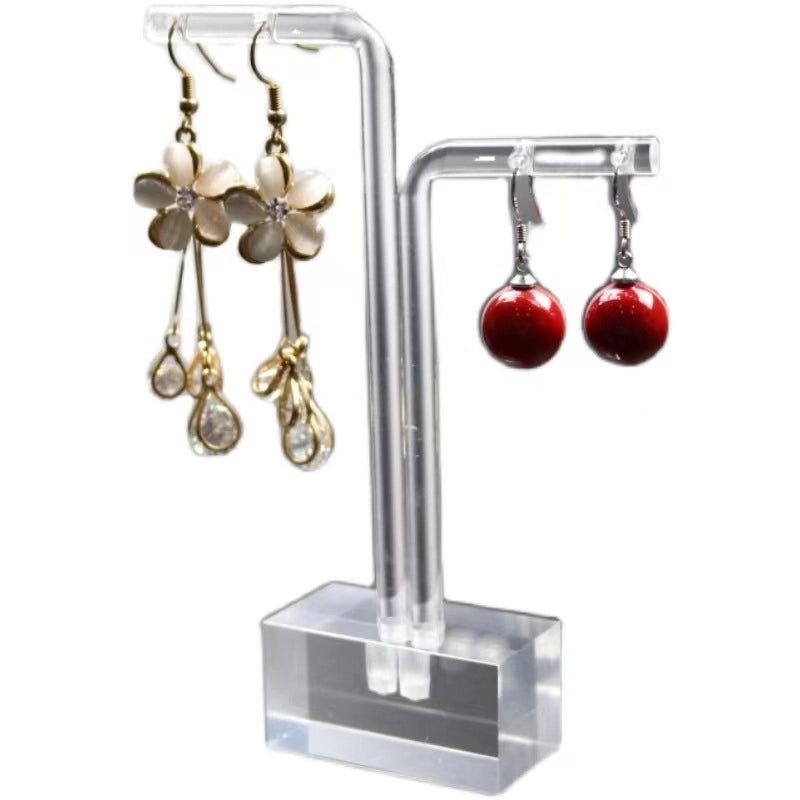 1 Piece 2 Pieces Set Arylic Minimalist Transparent Jewelry Rack