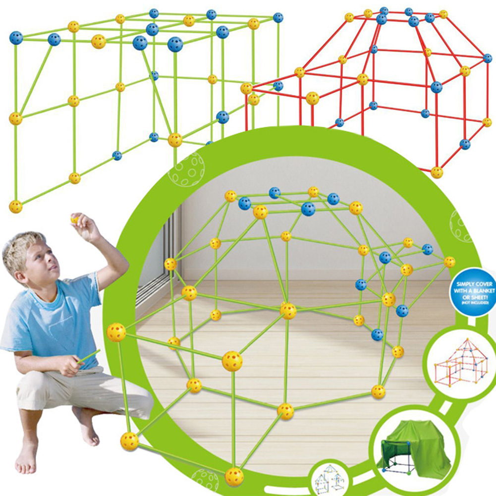 

Assembly Bead Building Blocks Construction Kit Castles Play Tent Kids Toy, 501 Original