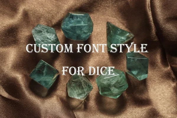 Magic DnD dice customized DnD dice custom personalized D6 D20 and other dice