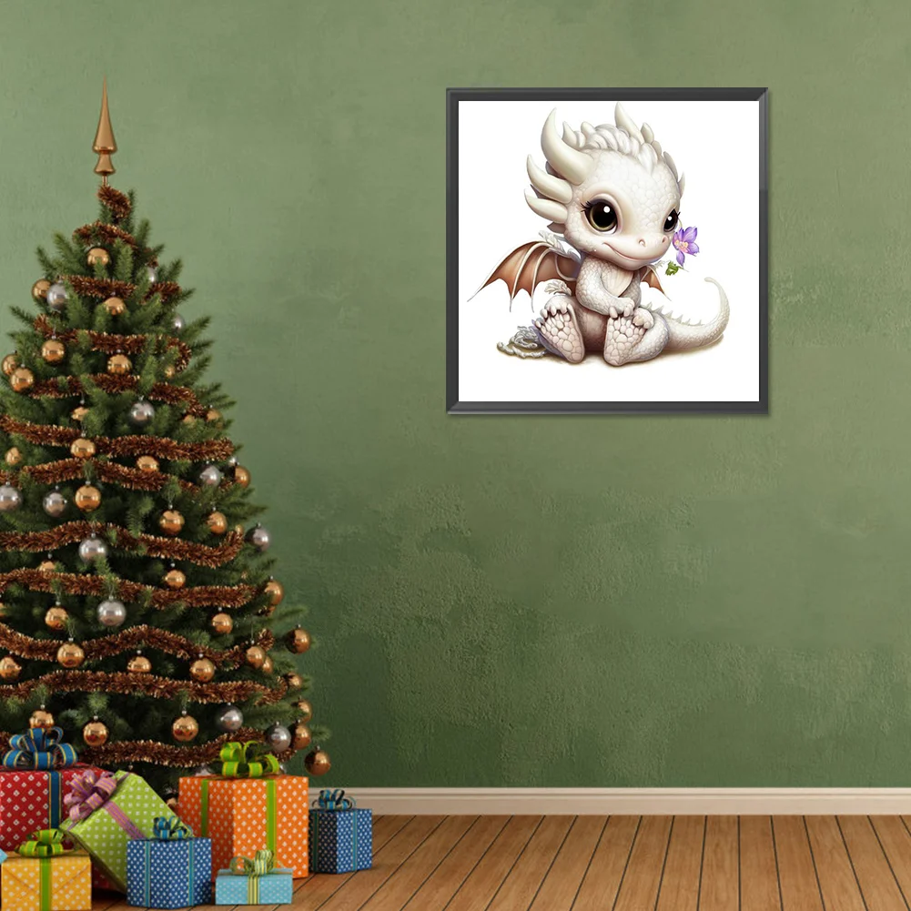 Diamond Painting - Full Round Drill - Dragon(Canvas|30*30cm)