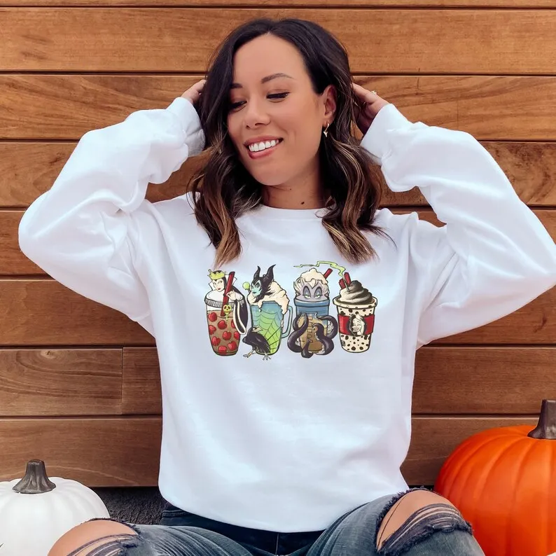 Halloween Villains Coffee Sweatshirt