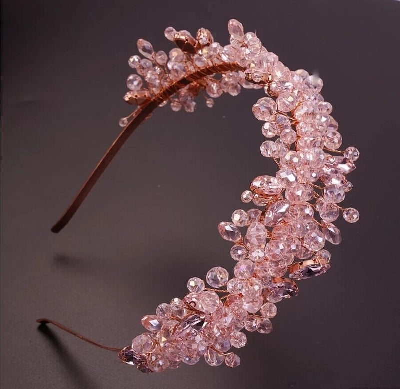 Women’s Elegant Streetwear Geometric Crystal Hair Band