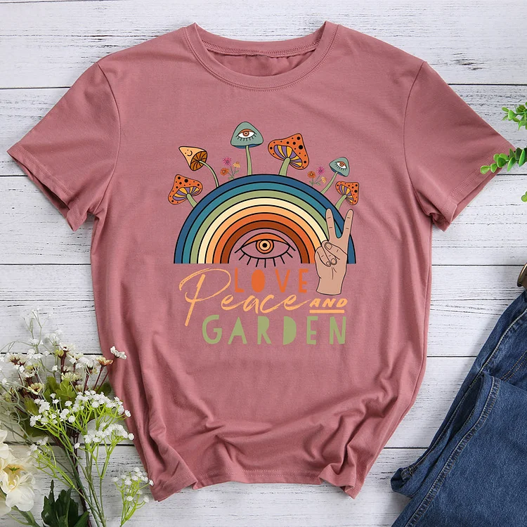 ANB - Peace love and garden T-shirt Tee -012559
