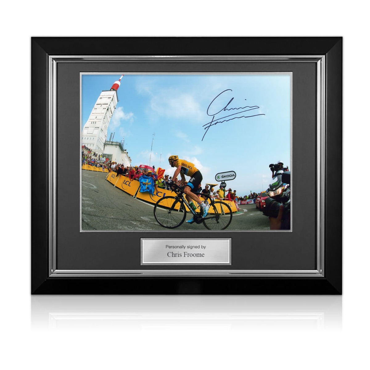 Chris Froome Signed Cycling Photo Poster painting: Tour de France 2013. Deluxe Frame