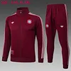 2025/2026 Bayern Deep Red Long Zipped Jacket Football Shirt 1:1 Thai Quality
