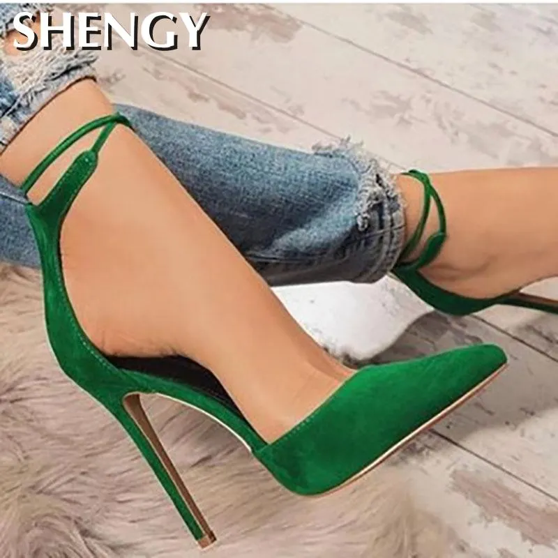 Sexy Ladies High Heels New Lace Wedding Party Office Sandals Women's Shoes Shoes Thin Comfortable Casual Banquet