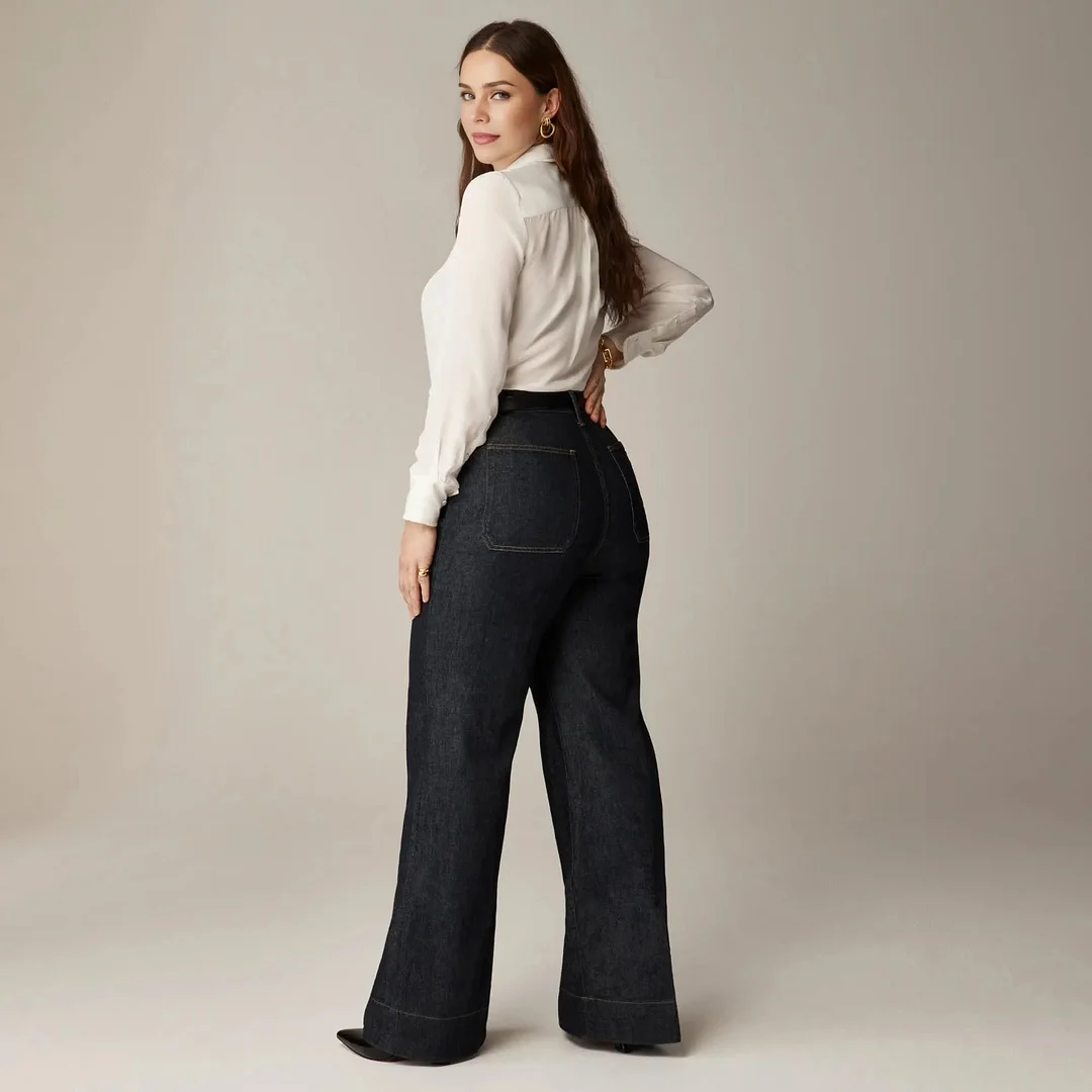 JUDY Tummy Control Sailor Wide Leg Trouser (Buy 2 Free Shipping)