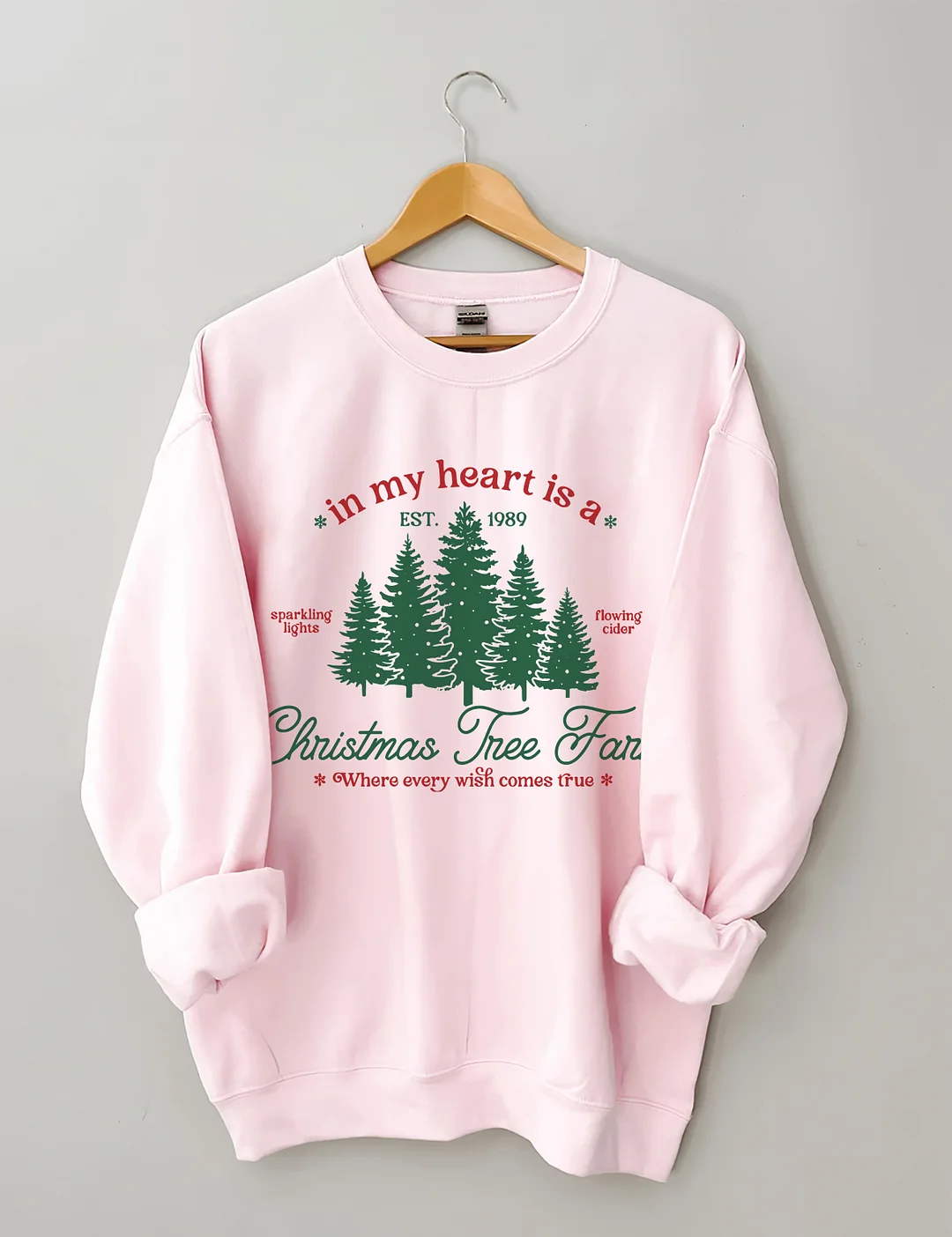 In My Heart Is A Christmas Tree Far Sweatshirt