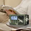 10000mAh Emergency Radio Solar/Hand Crank Charging Multifunctional DAB FM Radio
