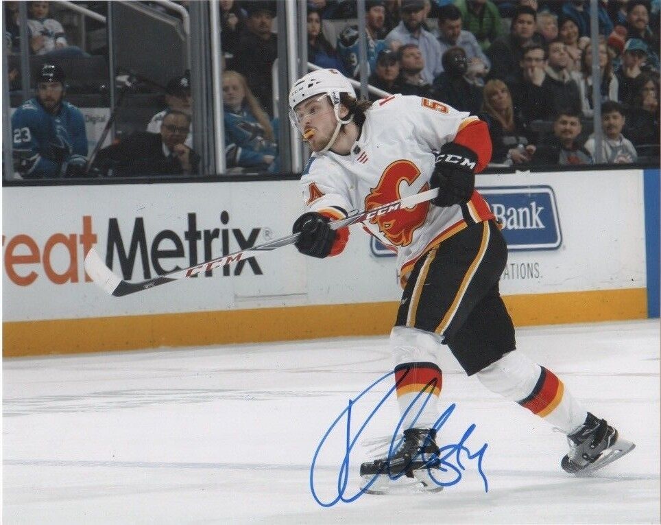 Calgary Flames Rasmus Andersson Autographed Signed 8x10 NHL Photo Poster painting COA #6