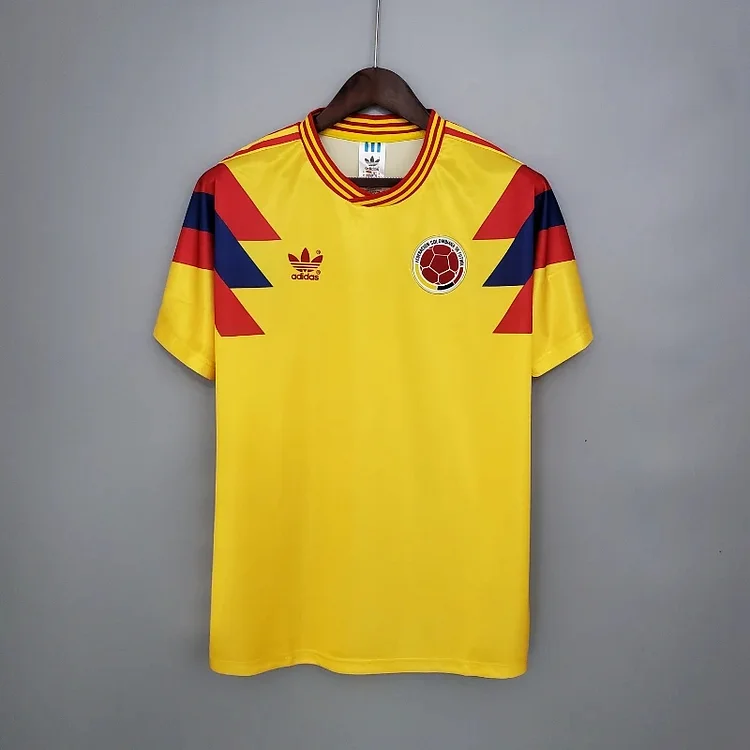 Retro 1990 Colombia Home Football Jersey