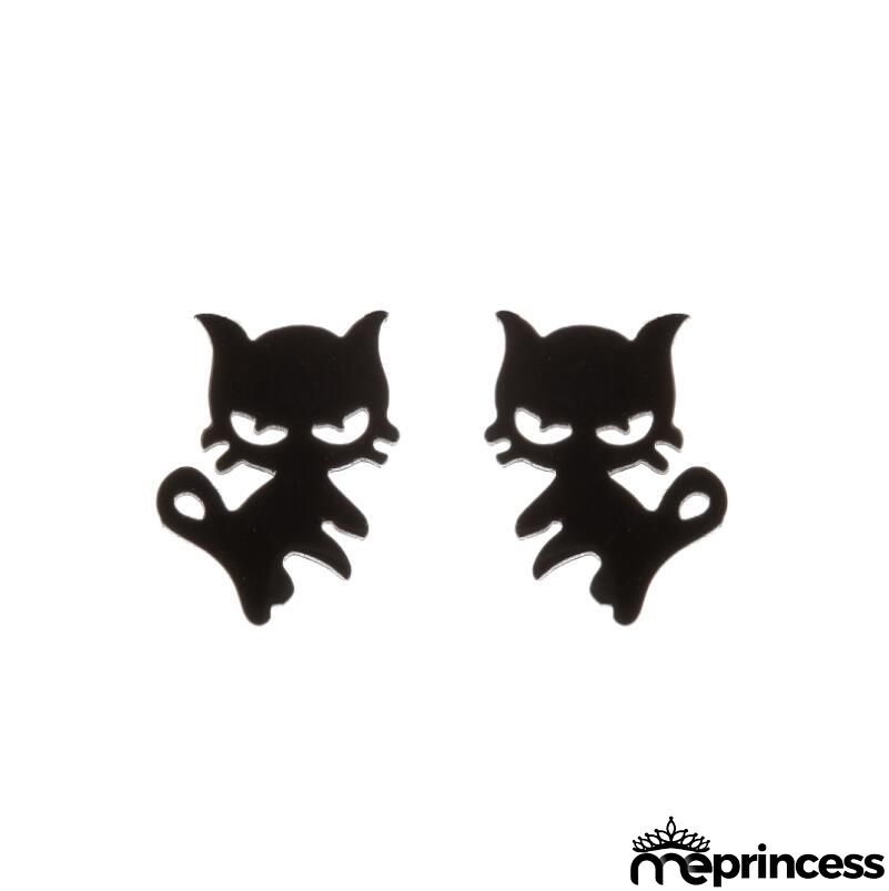 Women Fashion Hollow Eagle Owl Snake Dolphin Bee Giraffe Elephant Dog Cat Rabbit Fish Bird Penguim Stainless Steel Stud Earrings