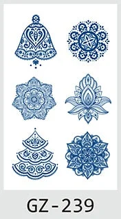 Drop Shipping Temporary Tattoo Stickers Sexy Flowers Juice Ink Lasting Girl Arm Neck Back Waist Buttocks Fake Tatoo Hot Sale DIY