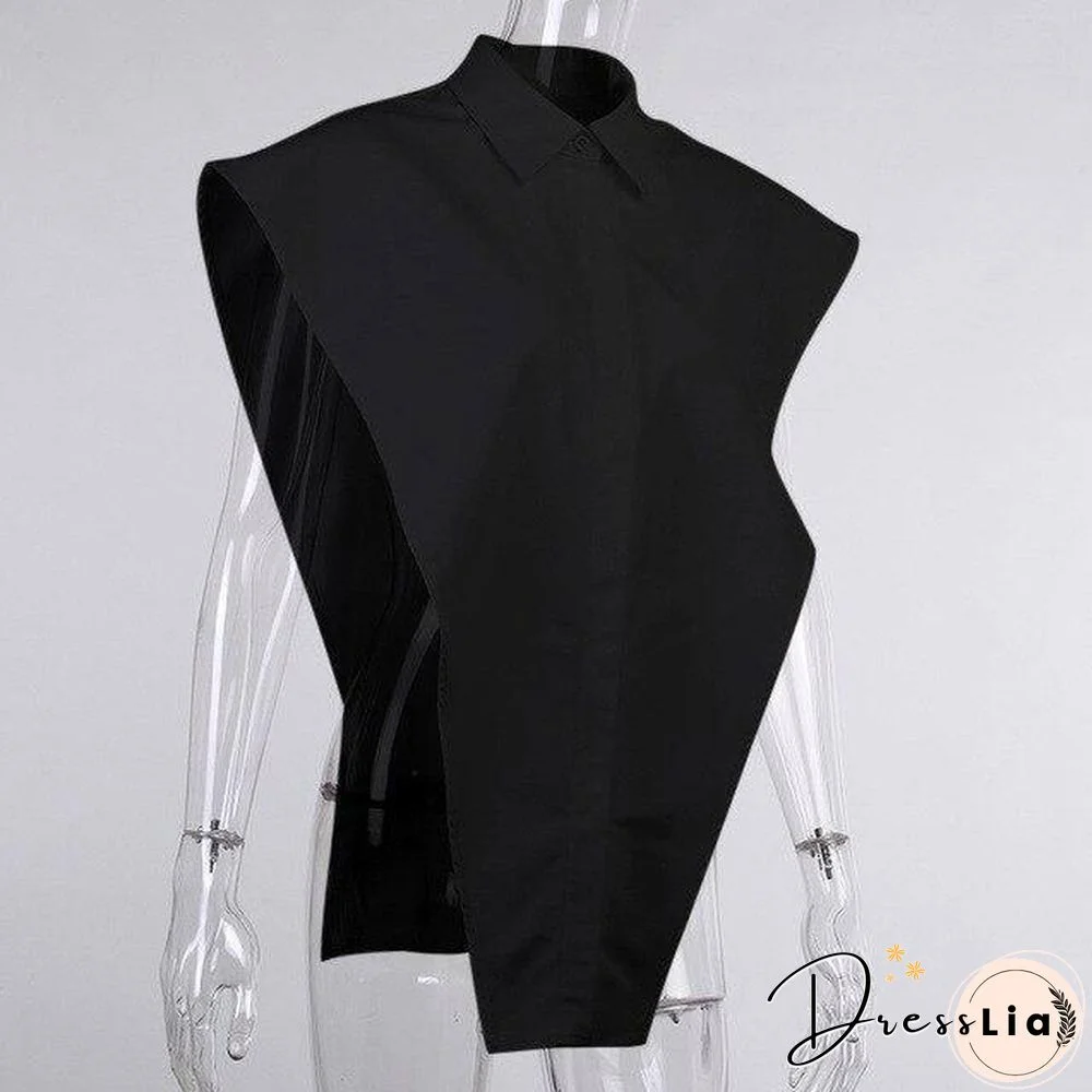 New Sexy Women Blouse Turn Down Collar Sleeveless Women Blouses Tops For Women Elegant Shirt Tops For Women Clothes