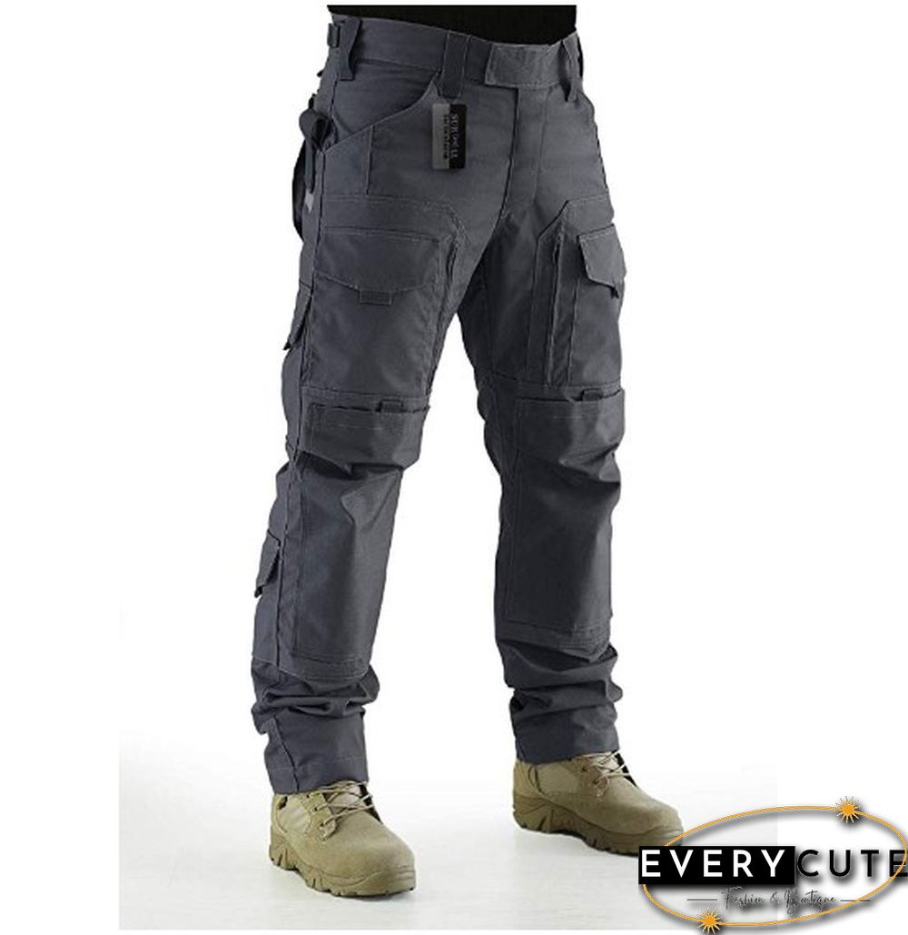 Men's Fashion Solid Color Outdoor Tactical Trousers