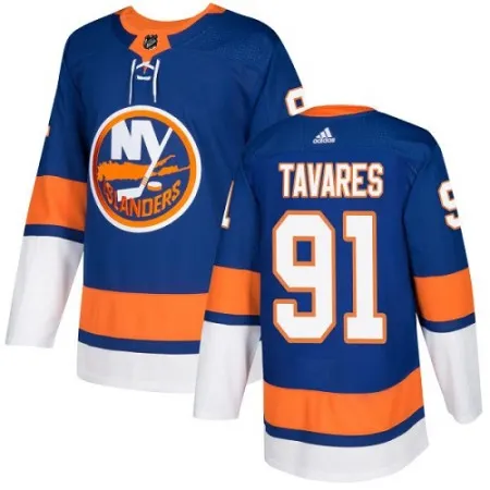 Men's  New York Islanders #91 John Tavares Royal Stitched NHL Jersey