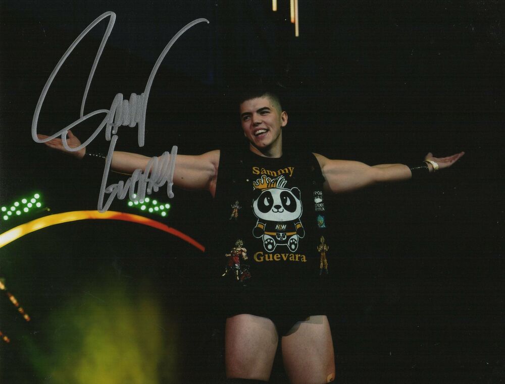 Sammy Guevara Autograph 8x10 Photo Poster painting AEW Spanish God Signed Zobie Z5