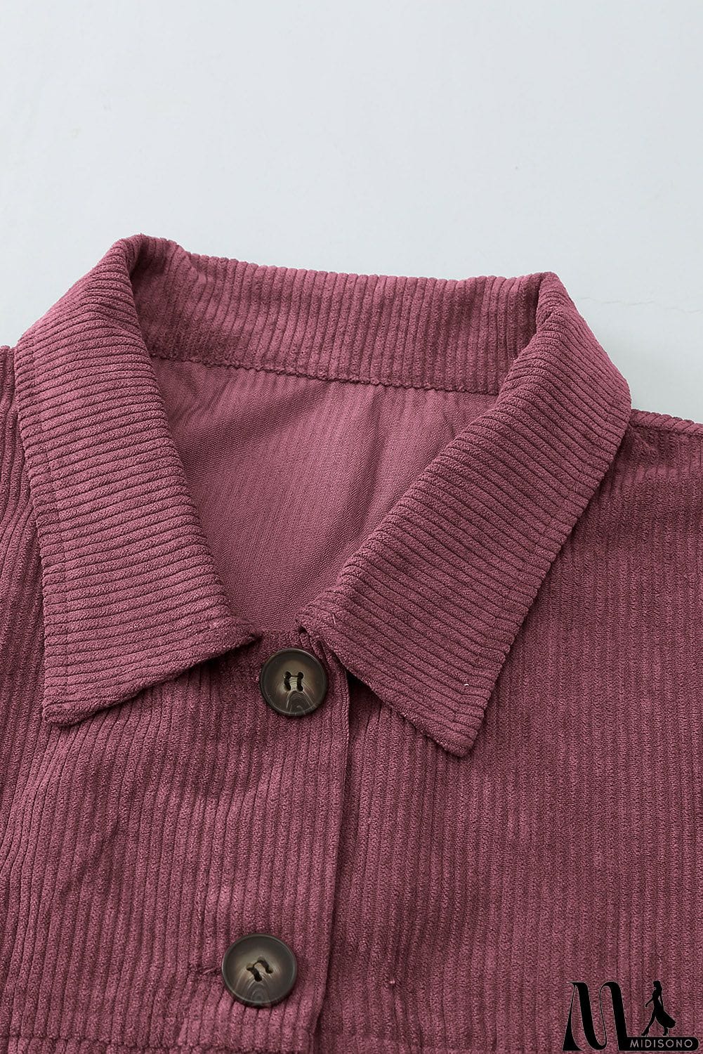 MidiSono - Fall Corduroy Shirt Coat