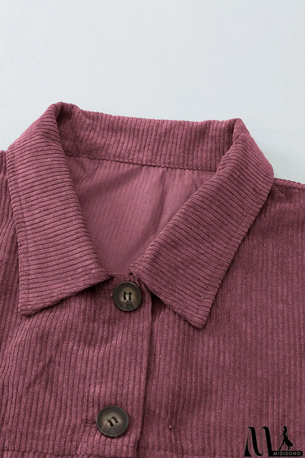 MidiSono - Fall Corduroy Shirt Coat