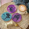 8pcs DIY Girl Diamond Painting Acrylic Coasters