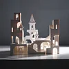 Castle Building Block Maze Small Particle Puzzle Assembly Series