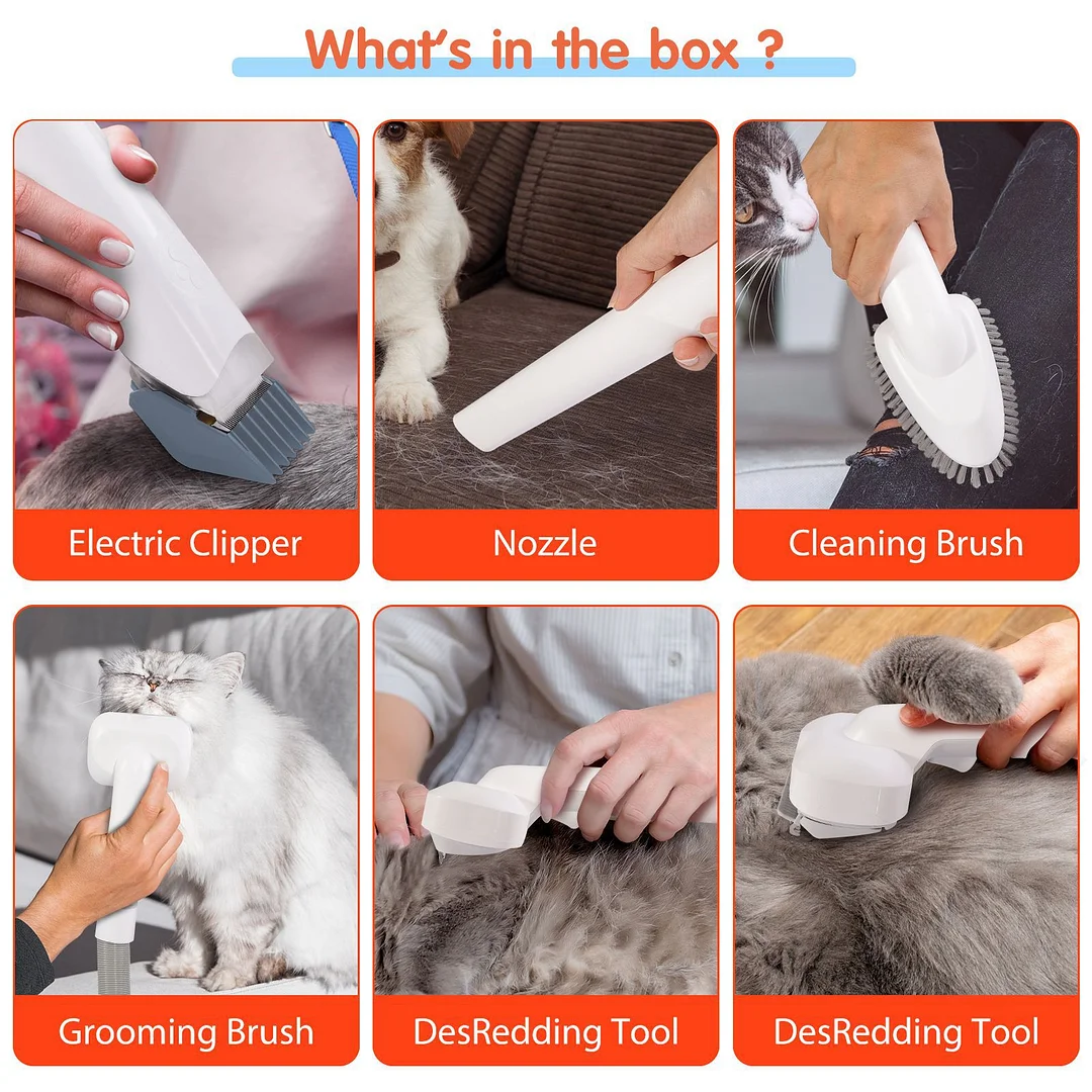 آلة معالجة شعر الحيوانات الأليفة متعددة الأغراض، لطيفة للكلاب والقطط
