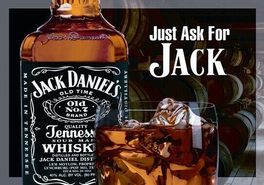 JACK DANIEL'S POSTER - WHISKEY PROMO 3 - Photo Poster painting QUALITY INSERT -  POST!