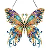 Papillon-simple c&ocirc;t&eacute; perceuse-diamant pendentif