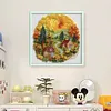 Paper Quilling Wooden House-14CT Stamped Cross Stitch 40*40cm/15.75*15.75in tapestrymarket