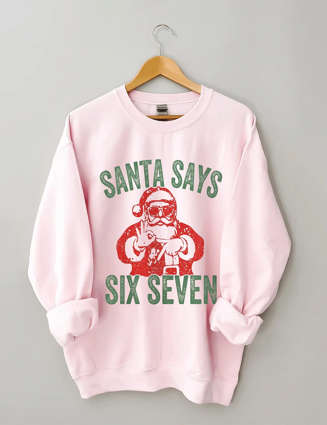 Christmas Santa Says Funny Six Seven Sweatshirt